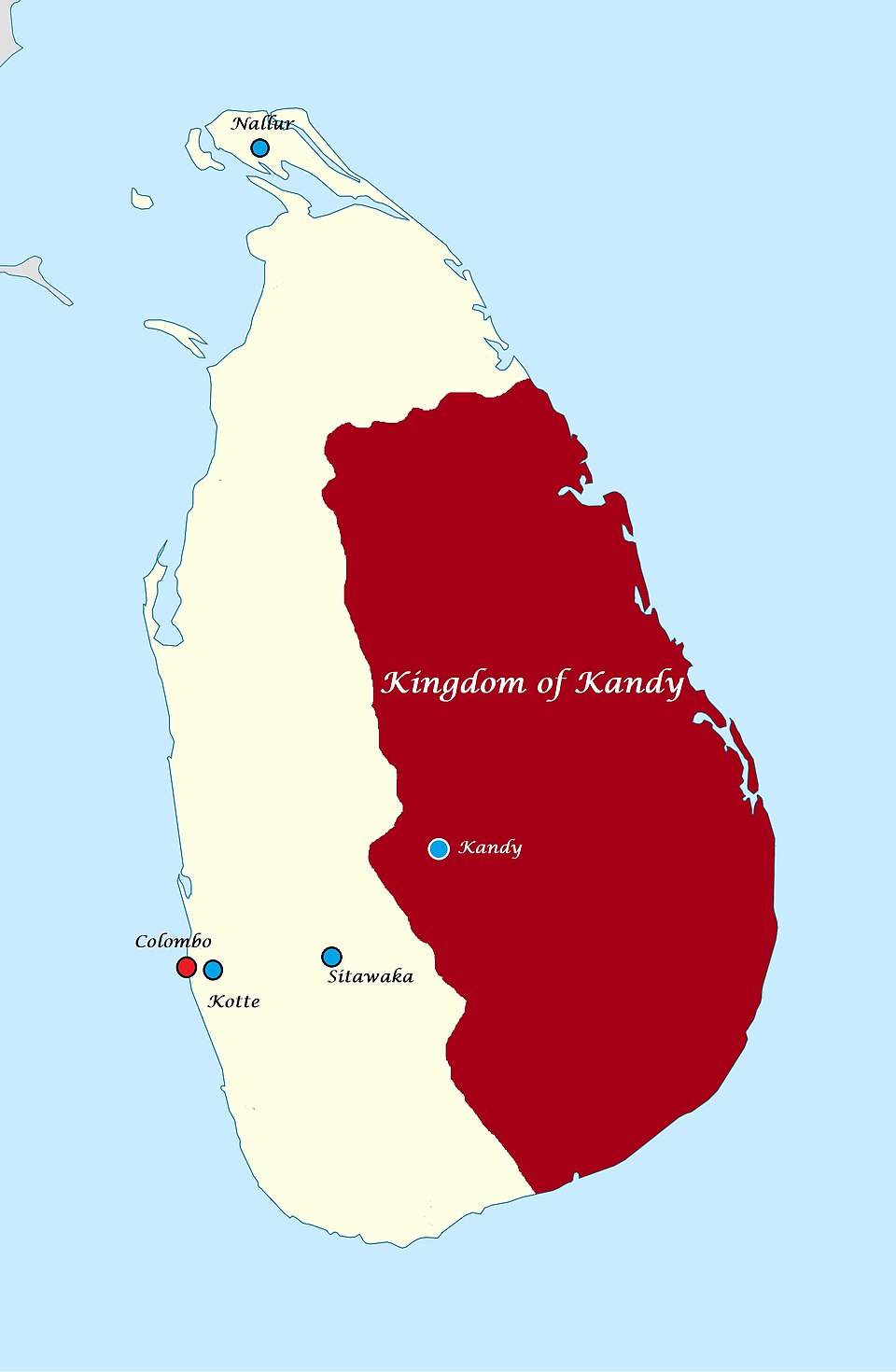 Division of the Kingdom of Kotte